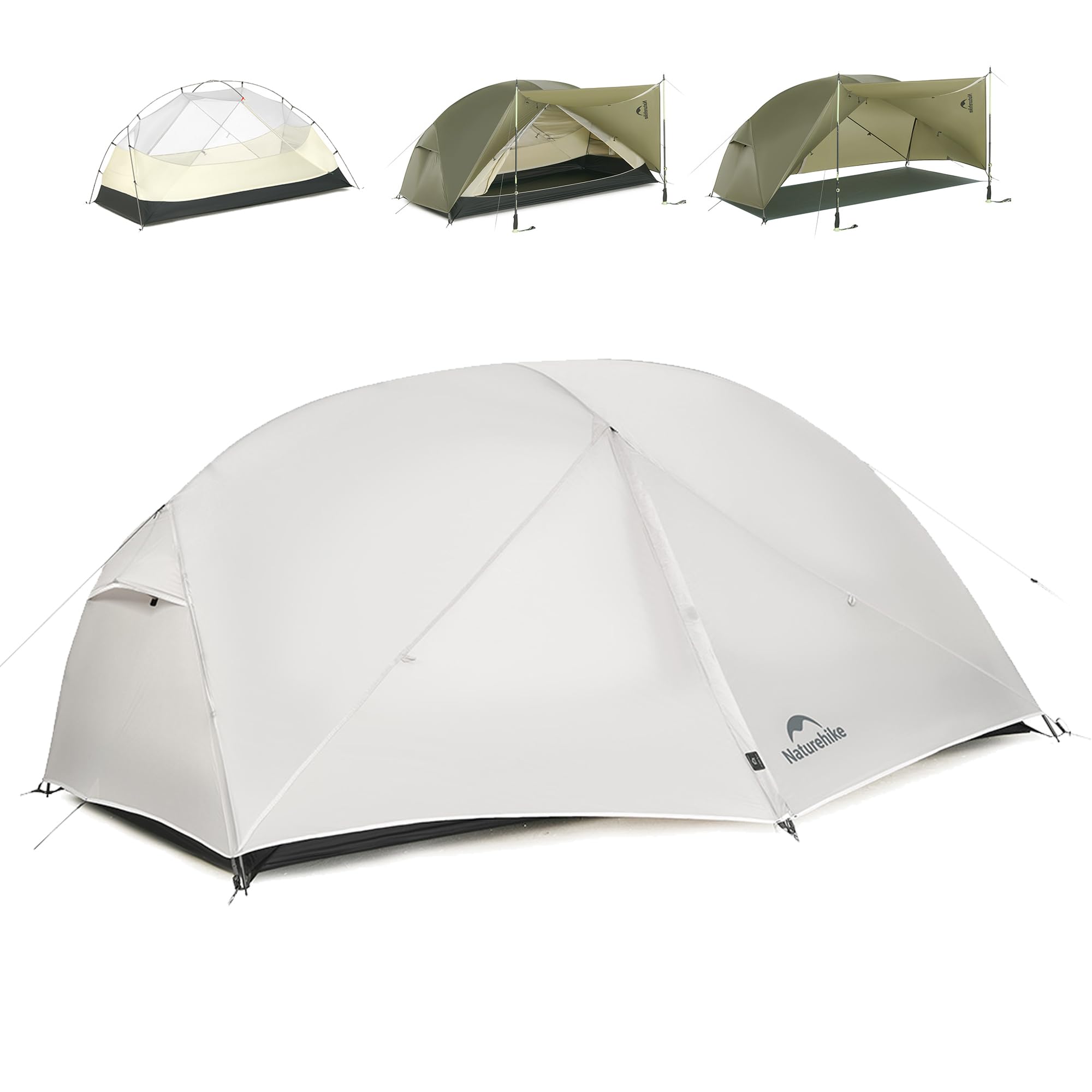 Naturehike Mongar Pro/Base Camping Tent, 1-3 Person Ultralight